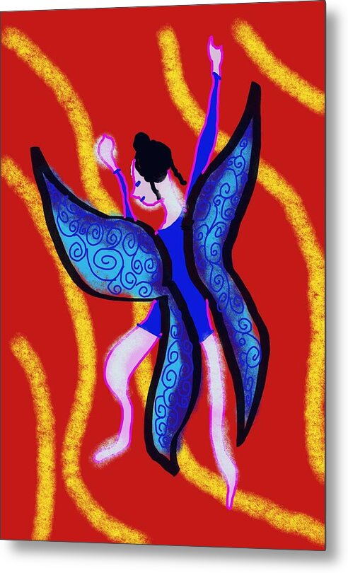 The Blue Fairy - Metal Print