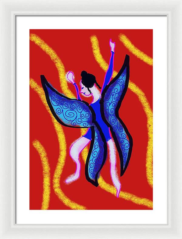 The Blue Fairy - Framed Print