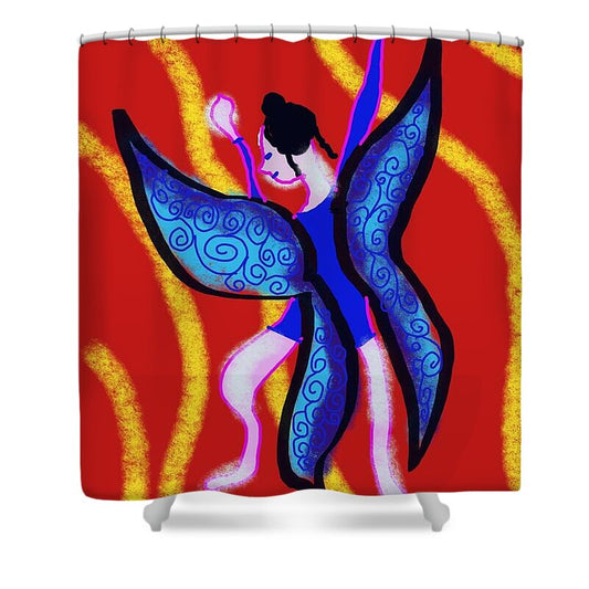 The Blue Fairy - Shower Curtain
