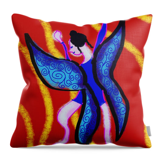 The Blue Fairy - Throw Pillow