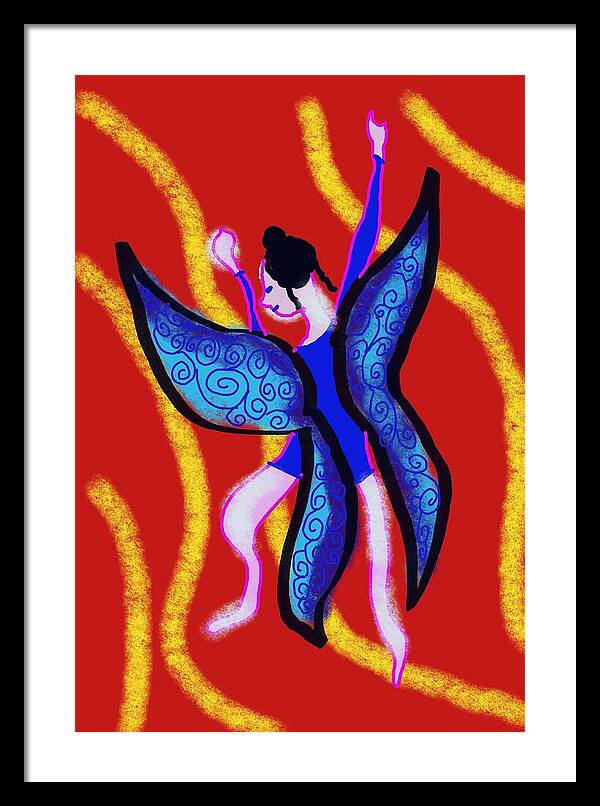 The Blue Fairy - Framed Print