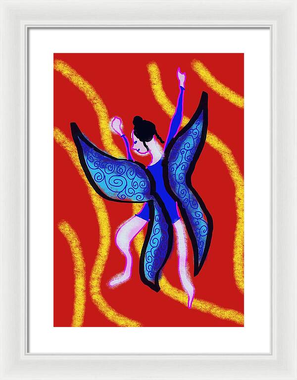 The Blue Fairy - Framed Print