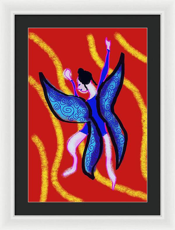 The Blue Fairy - Framed Print