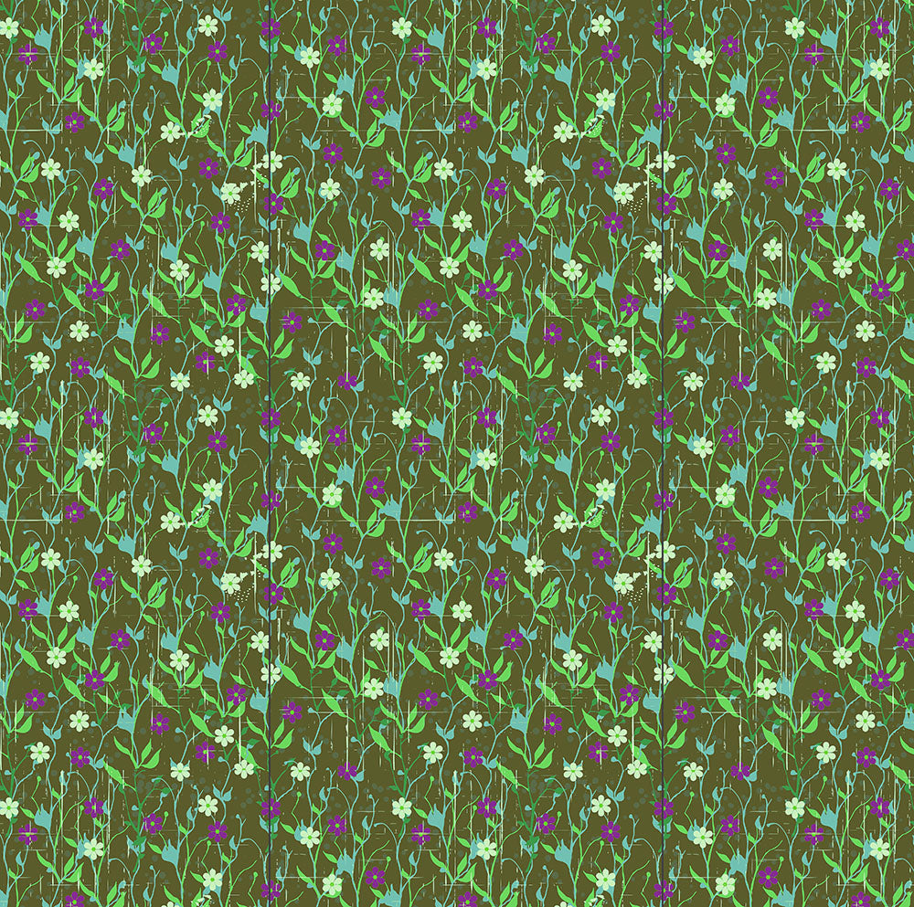 Violets on Green Digital Image Download