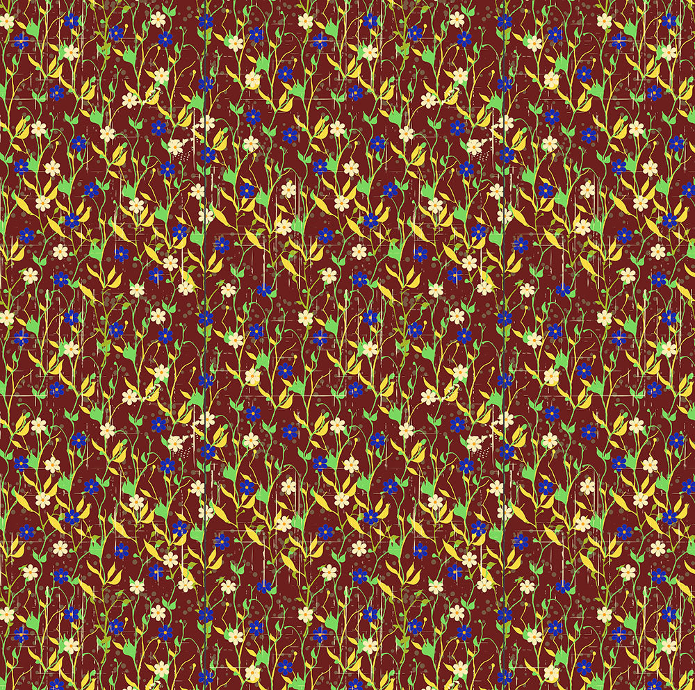 Violets on Red Digital Image Download