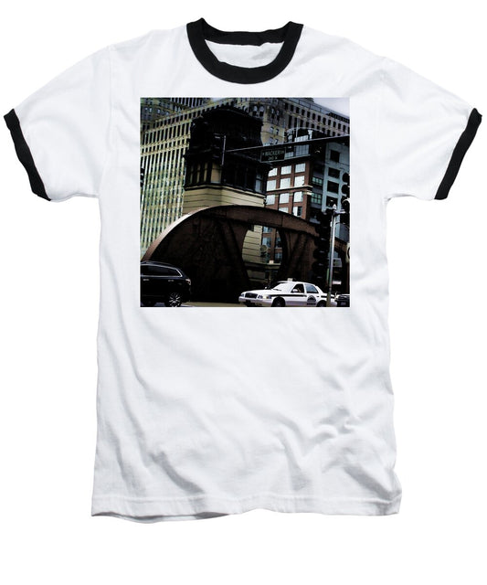 Wacker Drive Chicago - Baseball T-Shirt