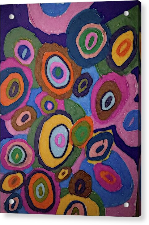 Warm Autumn Bubbles - Acrylic Print
