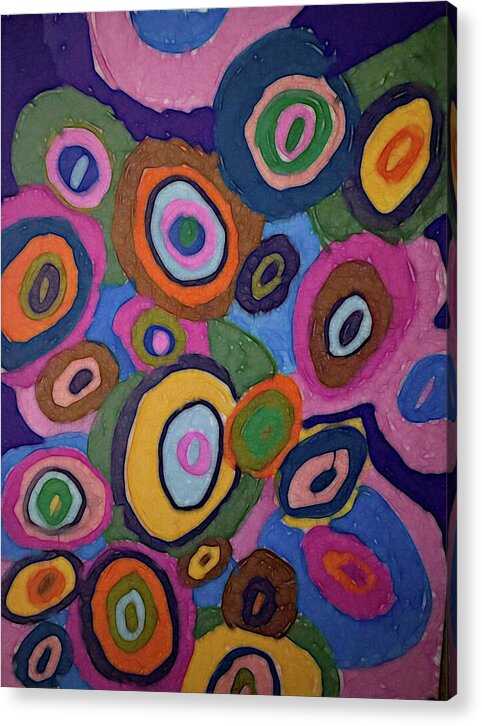 Warm Autumn Bubbles - Acrylic Print