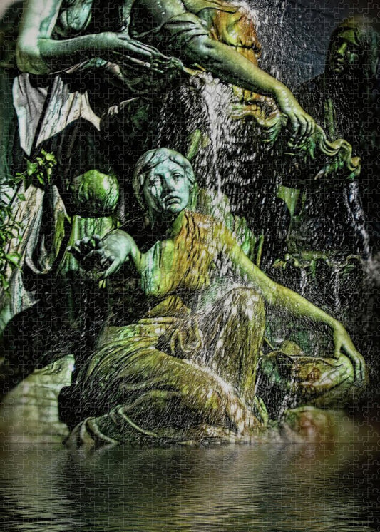 Woman in The Fountain Chicago - Puzzle