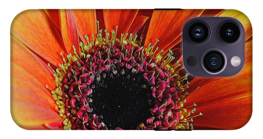 Yellow Orange Daisy Close Up - Phone Case