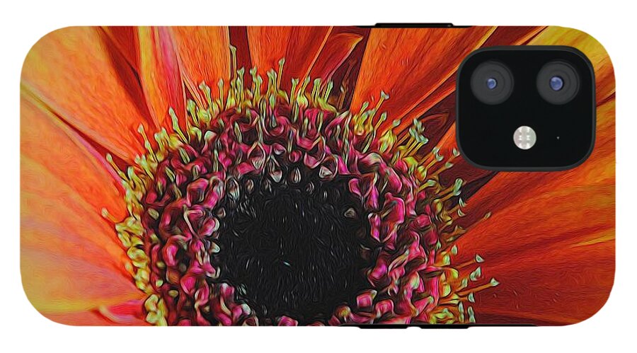 Yellow Orange Daisy Close Up - Phone Case