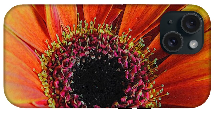 Yellow Orange Daisy Close Up - Phone Case