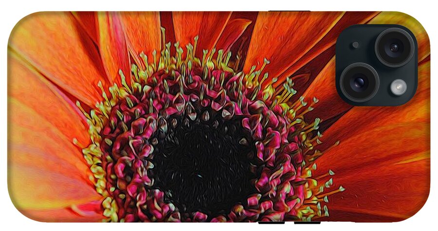Yellow Orange Daisy Close Up - Phone Case