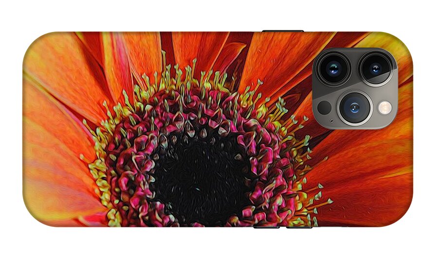 Yellow Orange Daisy Close Up - Phone Case