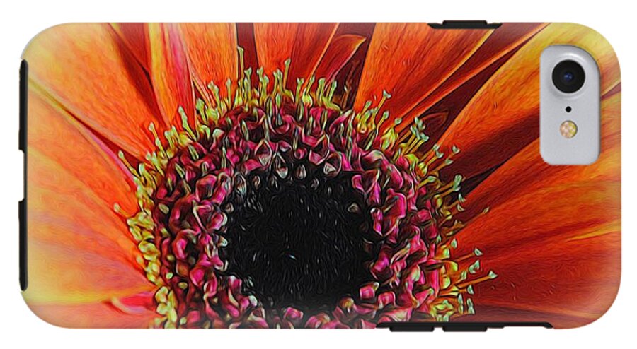 Yellow Orange Daisy Close Up - Phone Case