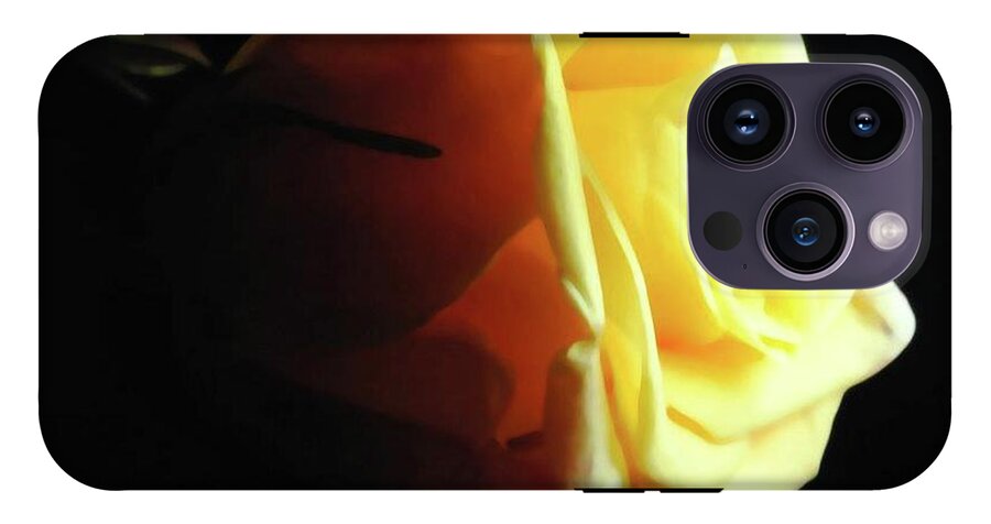 Yellow Rose Sideview - Phone Case