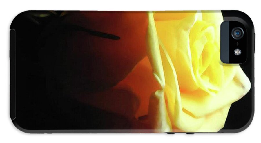 Yellow Rose Sideview - Phone Case