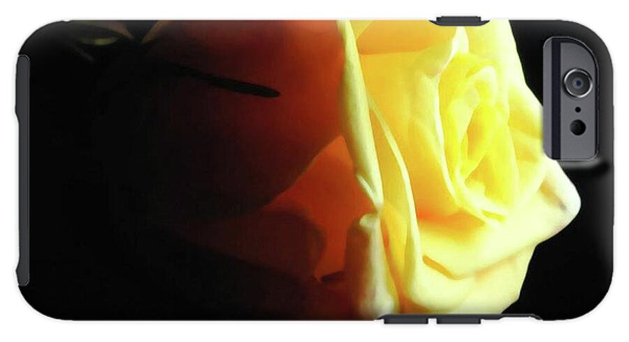 Yellow Rose Sideview - Phone Case