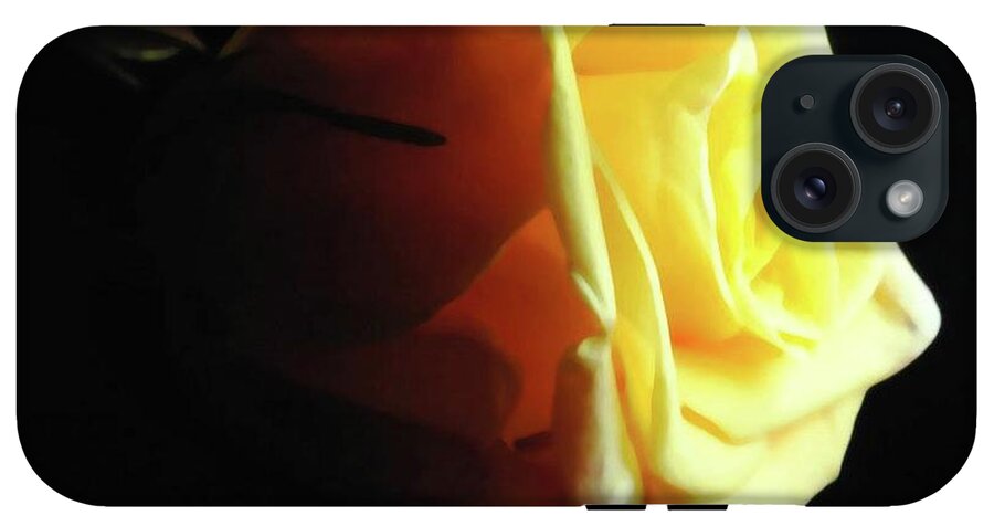 Yellow Rose Sideview - Phone Case