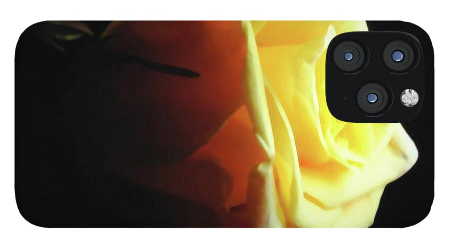 Yellow Rose Sideview - Phone Case