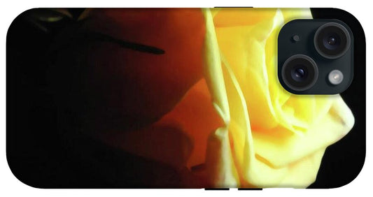 Yellow Rose Sideview - Phone Case