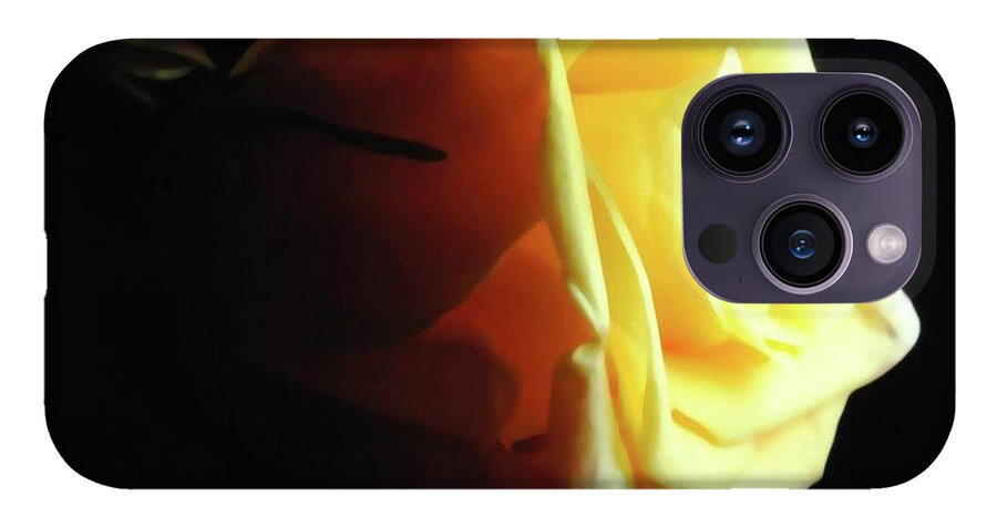 Yellow Rose Sideview - Phone Case