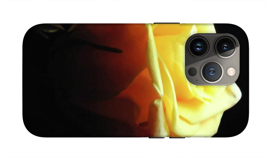 Yellow Rose Sideview - Phone Case
