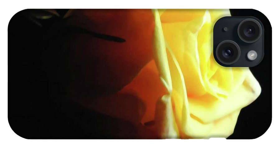 Yellow Rose Sideview - Phone Case