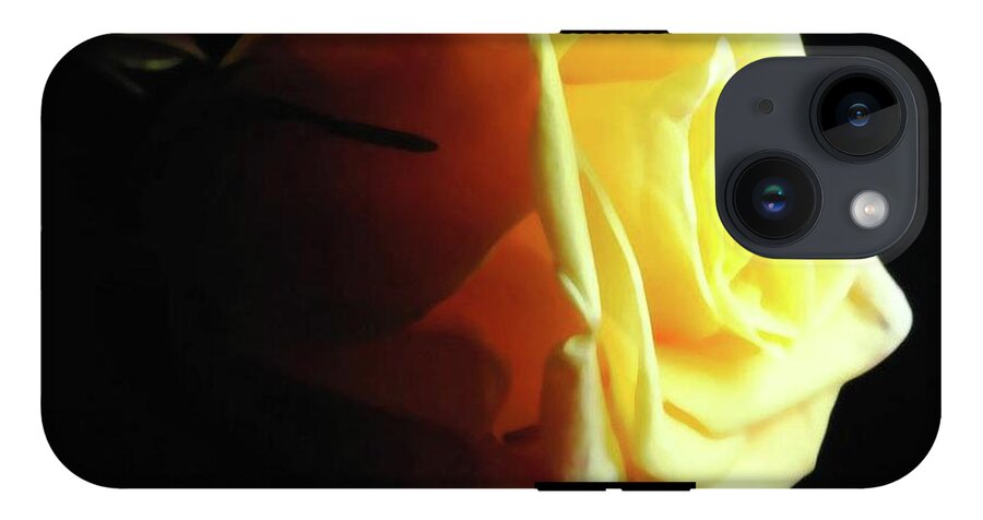 Yellow Rose Sideview - Phone Case