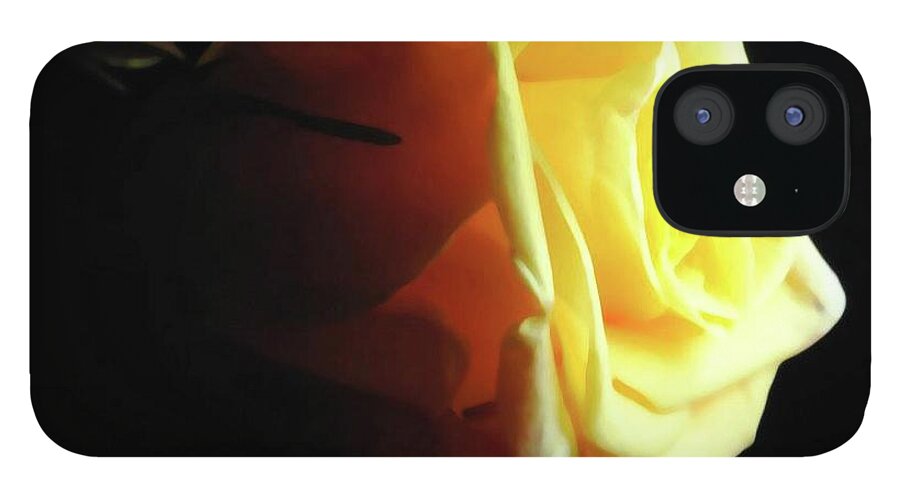 Yellow Rose Sideview - Phone Case