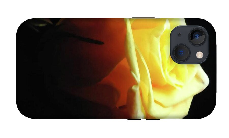 Yellow Rose Sideview - Phone Case