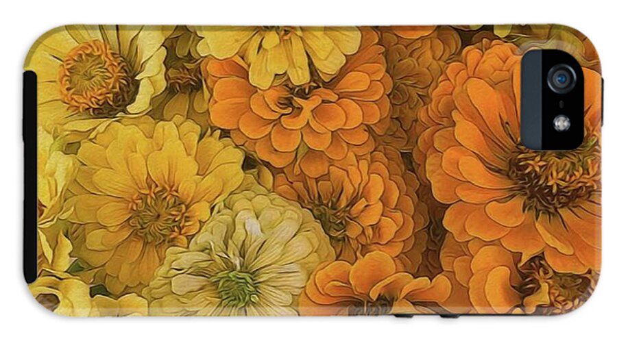 Yellow Zinnias - Phone Case