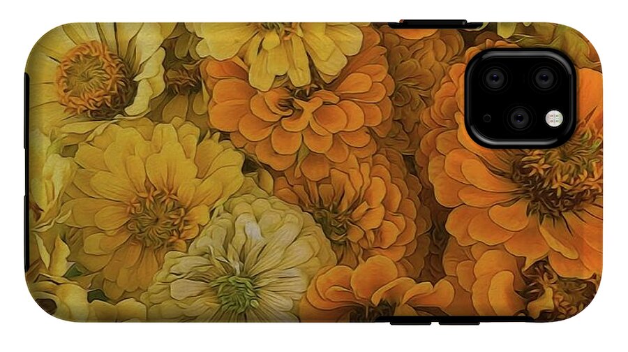 Yellow Zinnias - Phone Case