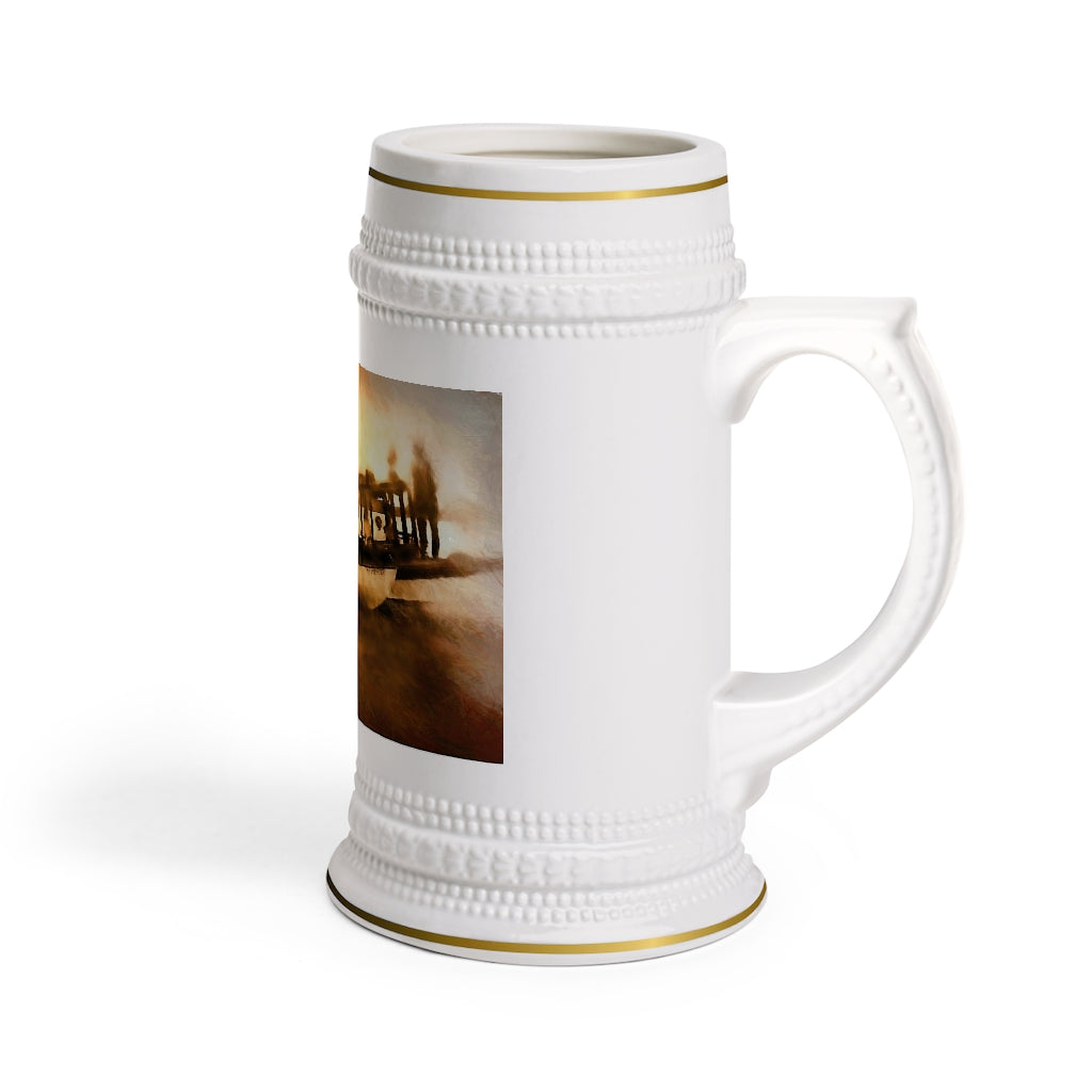 Vintage Boating Family Stein Mug