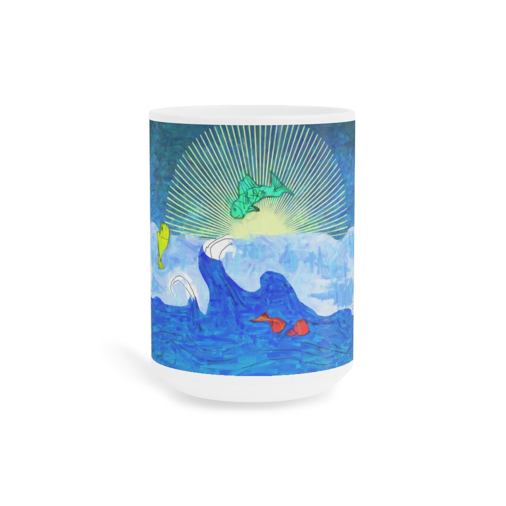 Jumping Fishies Ceramic Mugs (11oz\15oz\20oz)