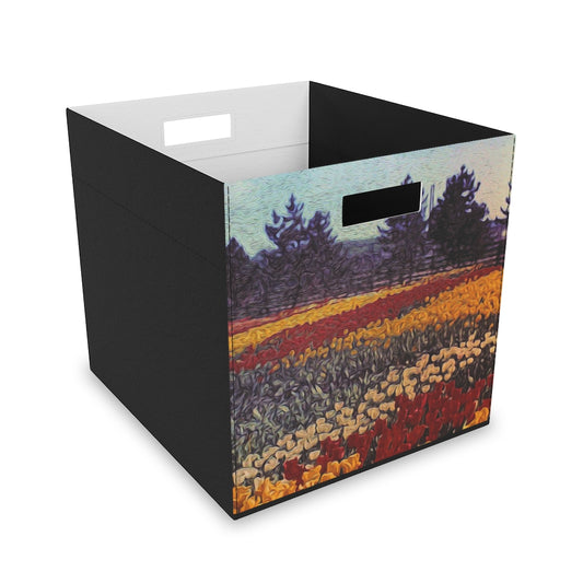 Field Of Tulips Felt Storage Box