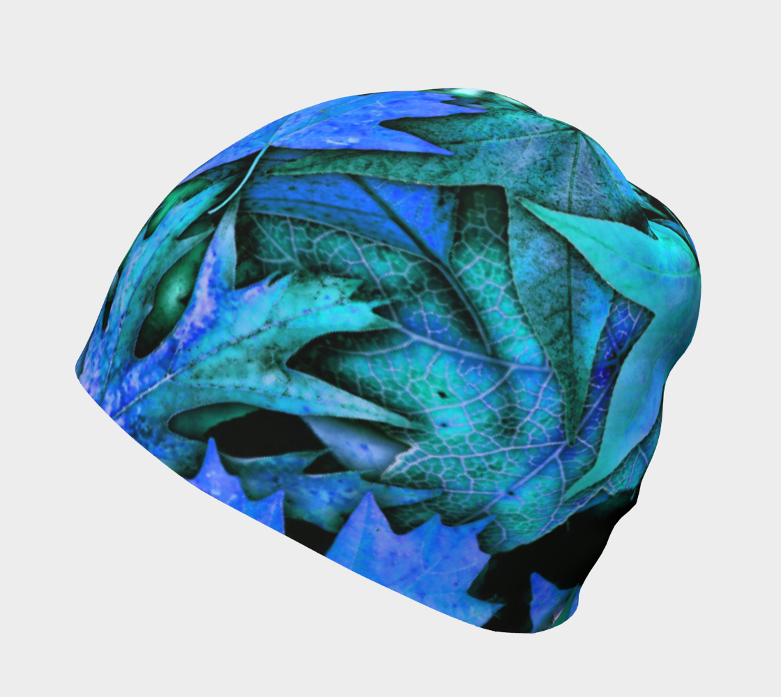 Blue Fall Leaves Hat