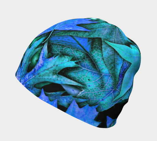 Blue Fall Leaves Hat