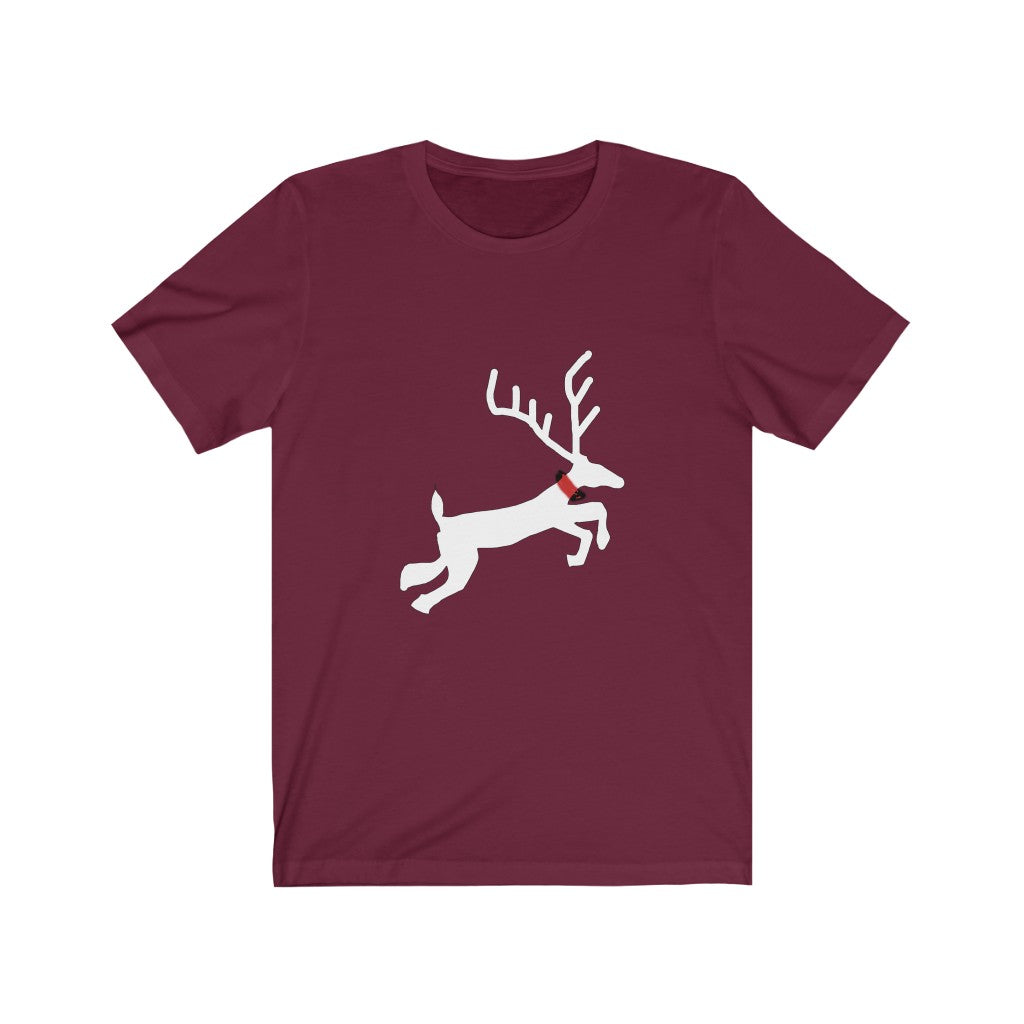 Flying Reindeer Unisex Jersey Short Sleeve Tee