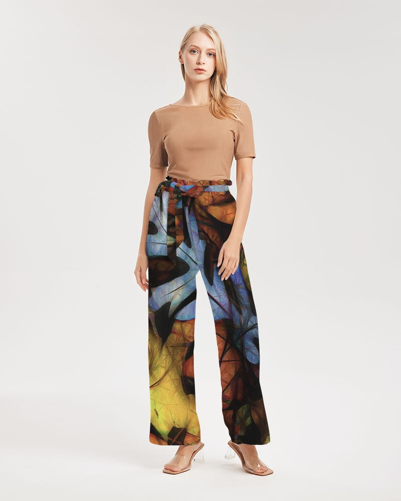 Mid October Leaves Women's High-Rise Wide Leg Pants