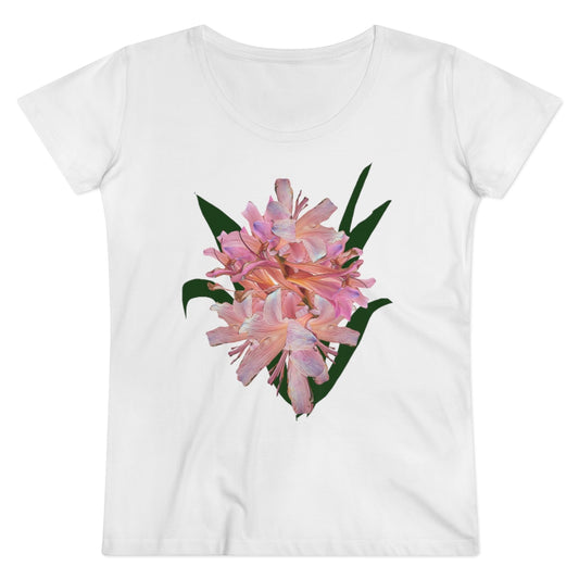 Pink Amaryllis Organic Women's Lover T-shirt