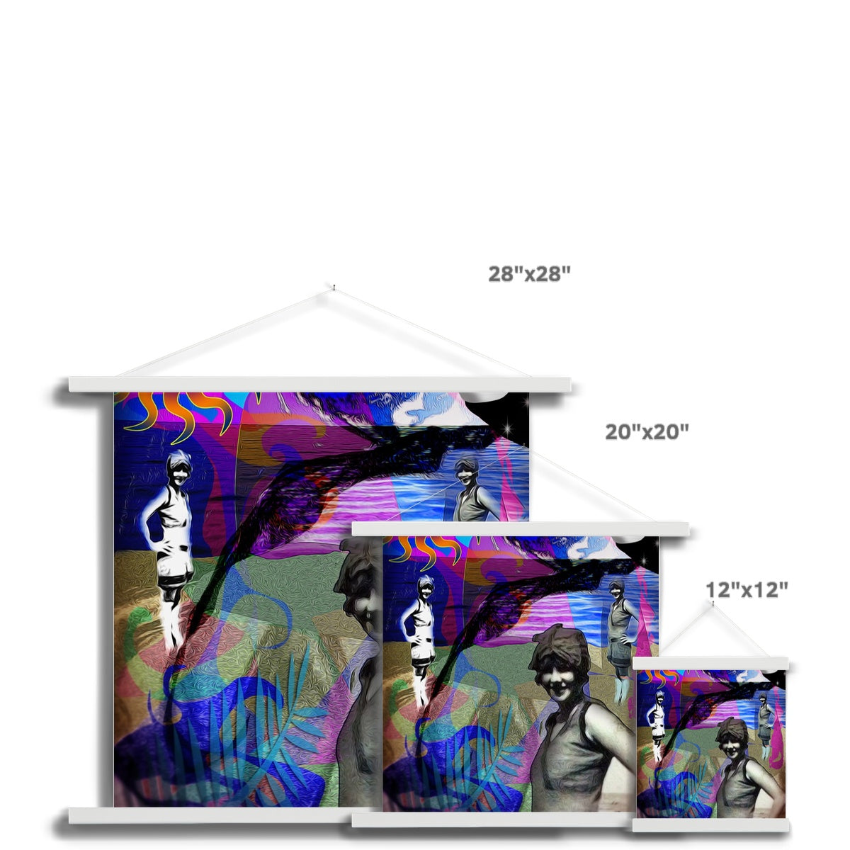 The Swimmer Fine Art Print with Hanger