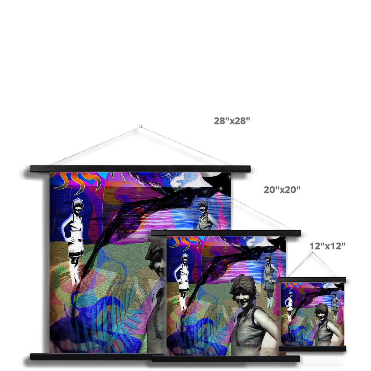 The Swimmer Fine Art Print with Hanger