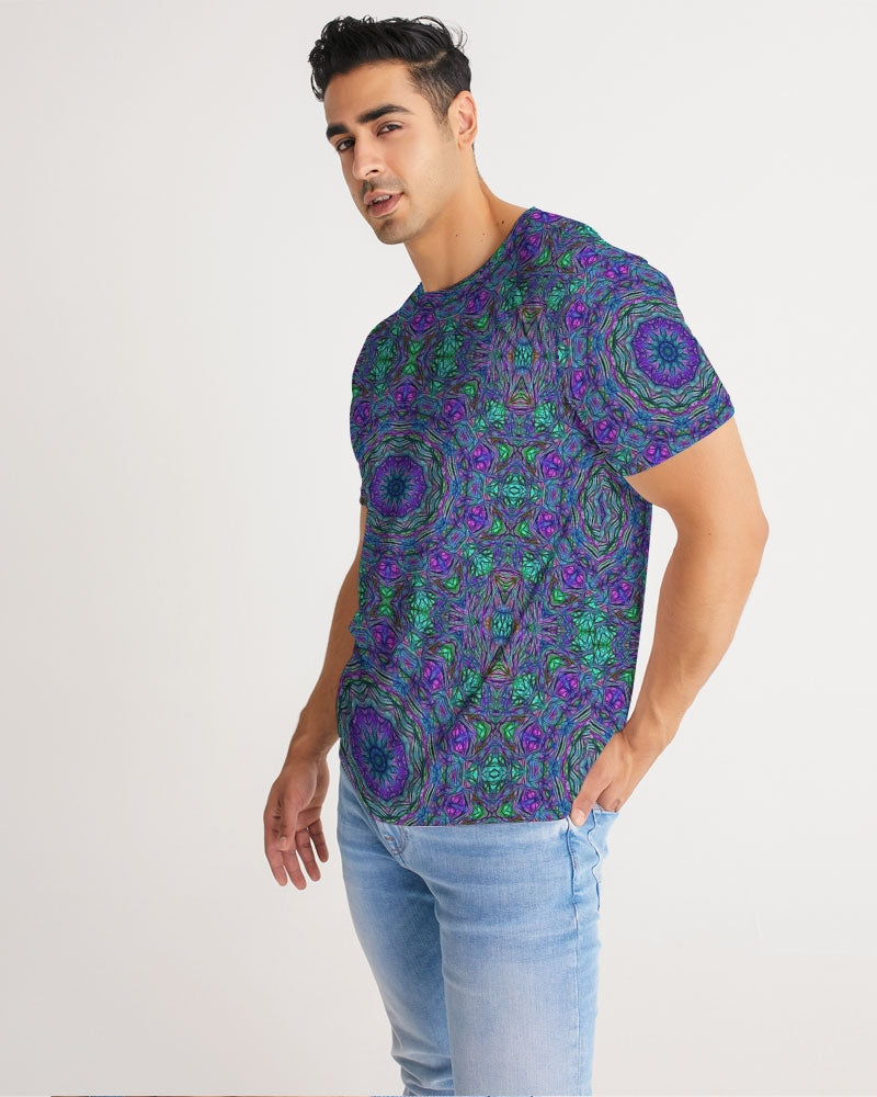 Blue Green Purple Kaleidoscope Men's Tee