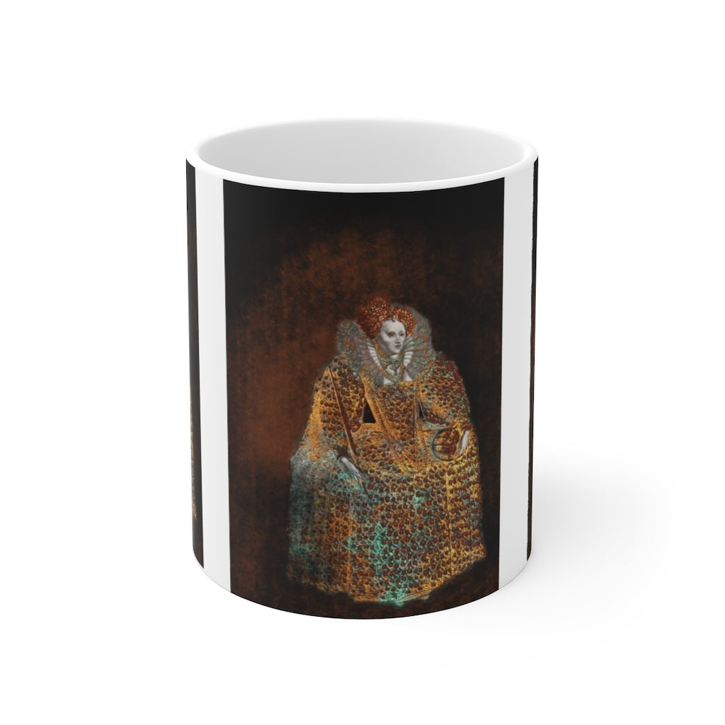 Elizabeth I In Gold Ceramic Mugs (11oz\15oz\20oz)