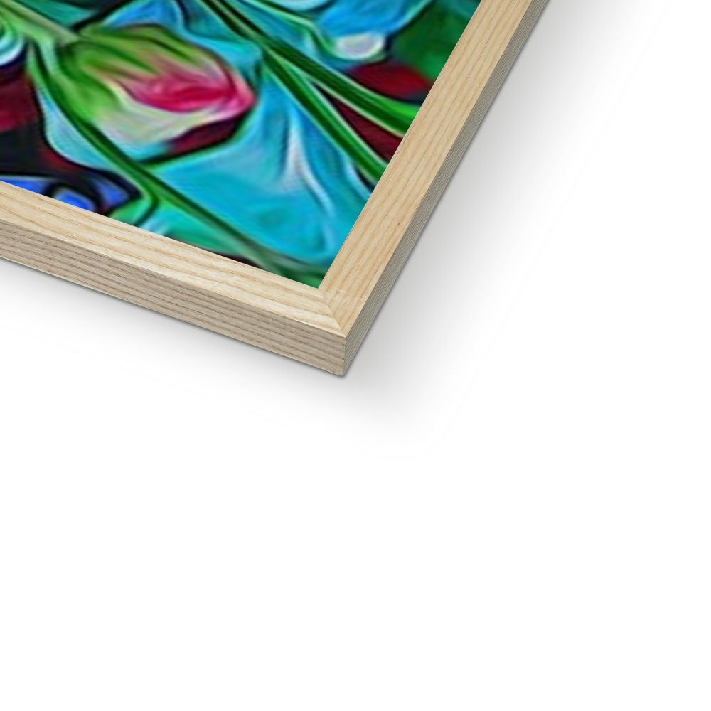 Red Mums Framed Print