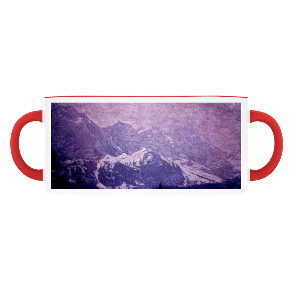 Mountains Distant Vintage Travel Accent Mugs