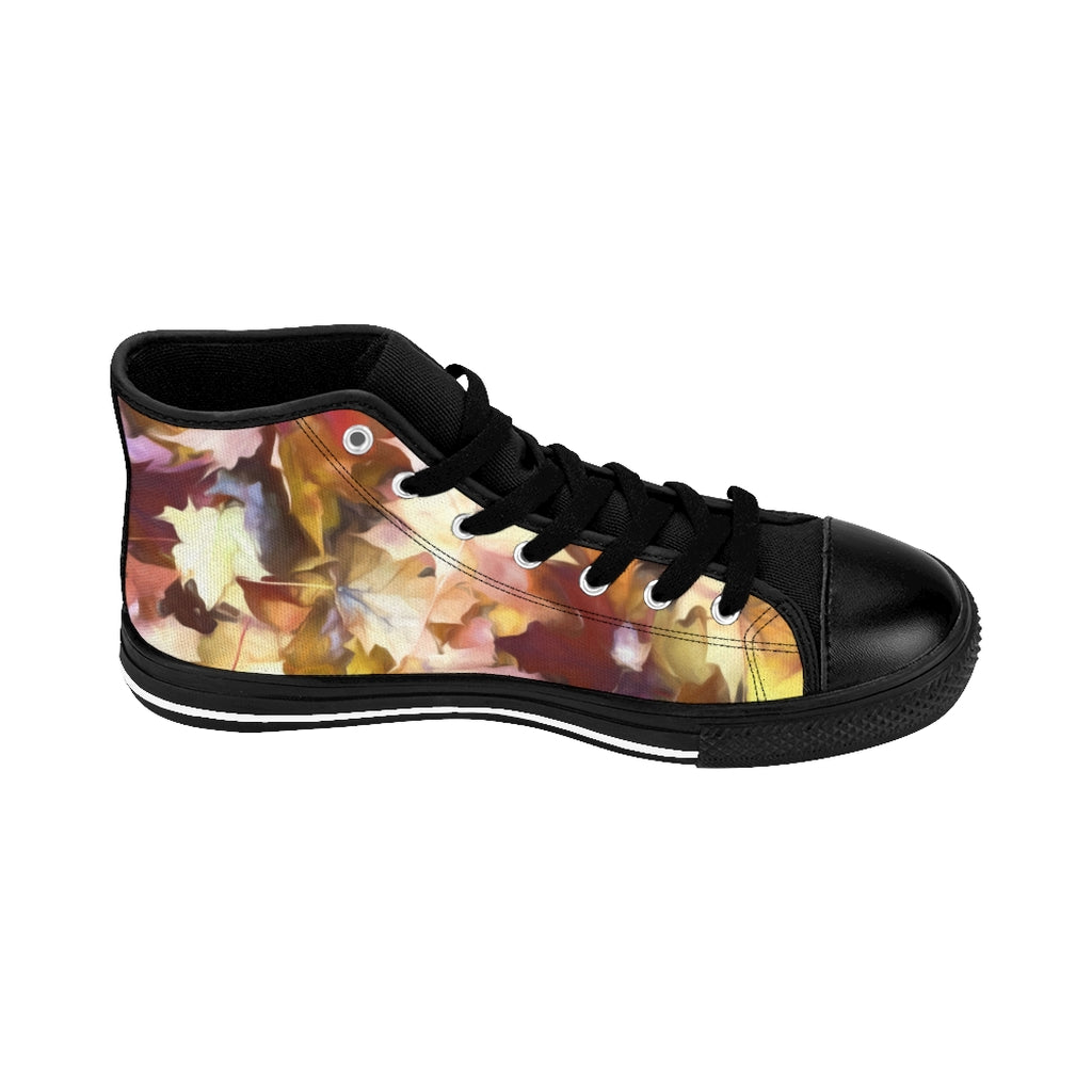 Fall Leaves Bright Women's High-top Sneakers