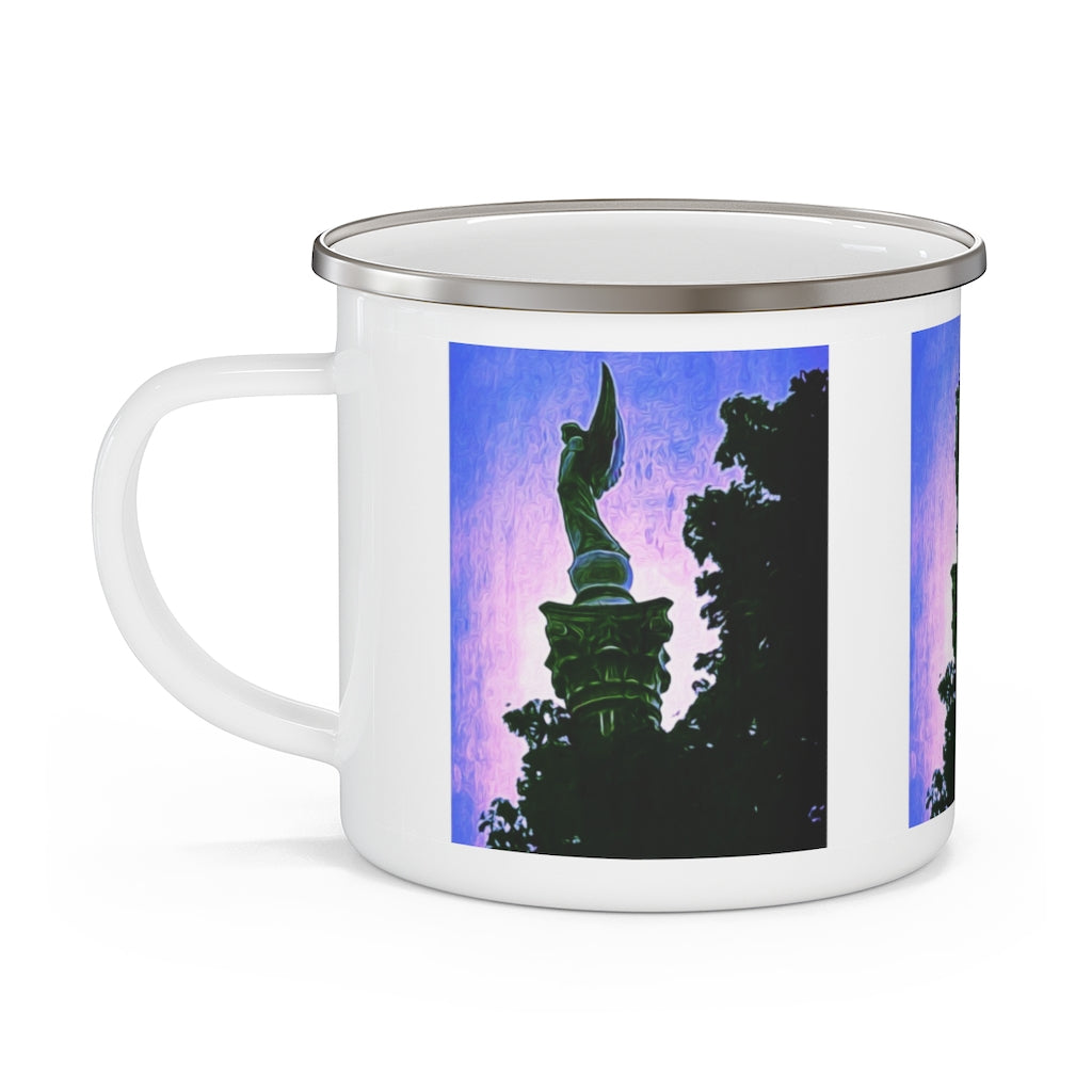 Samothrace Statue Enamel Camping Mug