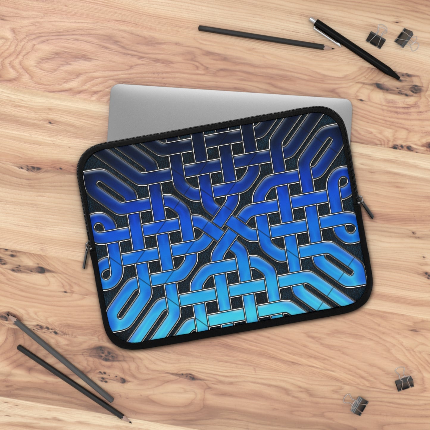 Blue Celtic Glass Laptop Sleeve